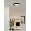 EGLO - Fueva-Z lubinis šviestuvas juodas 21x21 - TW - Zigbee, Bluetooth