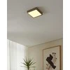 Lubinis šviestuvas EGLO - Fueva-Z lubų šviestuvas šlifuotas plienas 21x21 - TW - Zigbee, Bluetooth