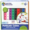 Learning Resources – „MathLink® Cubes“ – matematikos sklandumo rinkinys (LSP4299-SCA)