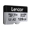Atminties kortelė Lexar Sidabrinis PLUS | 128 GB | Micro SDXC | Flash atminties klasė 10