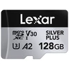 Atminties kortelė Lexar Sidabrinis PLUS | 128 GB | Micro SDXC | Flash atminties klasė 10