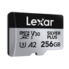 Atminties kortelė Lexar 256GB Micro SDXC Professional Sidabrinis Plus UHS-I A2 V30 U3 4K