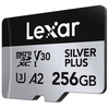 Atminties kortelė Lexar 256GB Micro SDXC Professional Sidabrinis Plus UHS-I A2 V30 U3 4K