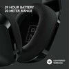 Belaidės ausinės Logitech G733 Lightspeed, Juodos spalvos
