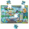 Dėlionė Melissa &amp; Doug - Grindų dėlionių ir žaidimų rinkinys Lenktynių trasa (806125)