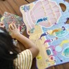 Melissa &amp; Doug - Daugkartinio naudojimo pūkuotų lipdukų rinkinys Undinėlė (806035)