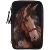 Miss Melody – trigubas pieštuko dėklas LED GLITTER HORSE (0413190)