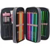 Miss Melody - Triple Pieštukas Case with 3D Effect - smoky mėlynas