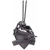 Nemesis Now Hario Poterio Hufflepuff Crest (sidabrinis) kabantis ornamentas 6 cm