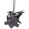 Nemesis Now Hario Poterio varno nagų skiauterė (sidabro) kabantis ornamentas 7 cm