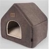Nordic paws - Elva Cat Cave - Brown/rusvai gelsvas - 46 x 43 x 42 cm