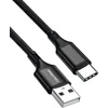 Oniverse USB-A į USB-C įkrovimo laidas, 3 m – juodas