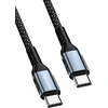 Oniverse USB-C į USB-C 100W greito įkrovimo laidas, 2 m – juodas