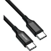 Oniverse USB-C į USB-C įkrovimo laidas, 3 m – juodas
