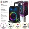 Kompiuterio kolonėlės Party Fun Lights Vakarėlio pramogos – karaoke garsiakalbis su rankena ir ratukais – (605603)