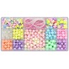 Pearl ´n Fun - Pastel perlemix m/elastiksnor assorted former (714206)