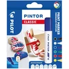 Pilot Pen Permanentinis žymeklis Pultas PINTOR CLASSIC 1.4mm, apvali galvutė, 6 spalvų komplektas