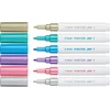 Pilot Pen Permanentinis žymeklis Pultas PINTOR METALLIC 1.0mm, apvali galvutė, 6 sp. komplektas