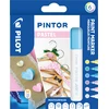 Pilot Pen Pilot - Pintor žymeklis, ploni pasteliniai mišiniai, 6 spalvos (vidutinio storio galiukas)