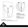 PS3 plonas sieninis laikiklis, pagamintas FLOATING GRIP®, juodas