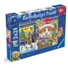 Ravensburger Dėlionė 2x24 vnt. - Kalėdiniai kačiukai