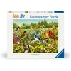 Ravensburger Dėlionė 500 vnt. - Paukščiai pievoje
