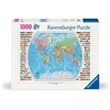 Dėlionė Ravensburger – galvosūkių politinis pasaulio žemėlapis 1000p (12000664)