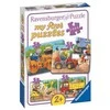 Dėlionė Ravensburger – Statybvietės gyvūnai – 2/4/6/8p (10105717)