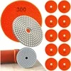 Realprices 10 deimantinių poliravimo diskų, 80 mm, porceliano plytelių šlifavimui su lipnia juosta, 300