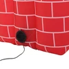 Realprices Pripučiamas Kalėdų Senelis kamine, ištraukiamas, judrus, apšviestas LED lemputėmis, 160 cm