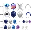 Realprices Balionų girlianda Astronauto gimtadienio balionų rinkinys 108 vnt.