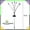 Realprices „Firefly“ saulės lempos, 2 dalys, 6 LED, prieblandos jutiklis, sodo lempa