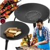 Realprices Sodo laužavietė „Brilla Cauldron“, plienas, juodas, didelis, 55 cm