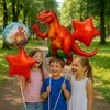 Realprices Dinozaurų gimtadienio balionų rinkinys gimtadieniams, vakarėliams, 5 vnt.