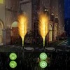 Realprices 2 saulės energija varomi sodo šviestuvai, pampų žolė, dekoratyvinė LED panelė, 85 cm