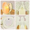 Realprices Dekoratyvinė figūrėlė, žvakidė, žvakės ornamentas, angelas, angelo formos, kalėdinis sodas, 21 cm