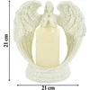 Realprices Dekoratyvinė figūrėlė, žvakidė, žvakės ornamentas, angelas, angelo formos, kalėdinis sodas, 21 cm