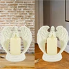 Realprices Dekoratyvinė figūrėlė, žvakidė, žvakės ornamentas, angelas, angelo formos, kalėdinis sodas, 21 cm