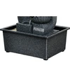 Realprices Dekoratyvinis sodo stalo fontanas, dekoratyvus LED, 30x15,5x21 cm