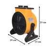 Realprices Elektrinis šildytuvo pūstuvas 2 kW ventiliatorius, radiatoriaus termostatas 2000 W