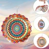 Realprices Kabantis suktukas-vėjo gaudyklės ornamentas 12 colių 3D mandala taikos sodui
