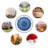 Realprices Kabantis suktukas-vėjo gaudyklės ornamentas 12 colių 3D mandala taikos sodui