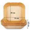Realprices Oro gruzdintuvės popieriniai įdėklai Popieriniai įdėklai oro gruzdintuvei 20x20cm 100 vnt.