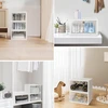 Realprices Batų dėžės organizatorius su atvartu Spintos dėžė balta