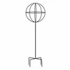 Realprices Sodo pergolės terasos metalinė atrama vijoklinėms rožėms, 50x10 cm, juodos spalvos