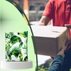 Realprices STIPRIOS KURJERIO POLI PAKUOTĖS 255x370 ŽALI LAPAI 50 vnt.