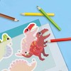 SES Creative - susitraukianti folija - dinozaurų raktų pakabukai - (S14294)