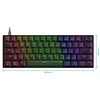 Speedlink - ATMOS RGB Rainbow mechaninė žaidimų klaviatūra 60% su rudais jungikliais, juoda - JAV išdėstymas