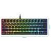 Speedlink - LETOS RGB 60% žaidimų klaviatūra - JAV išdėstymas - juoda