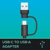 Speedlink - STREAM Play &amp; Charge USB-C/A to USB-C Cable Set, juodas